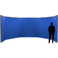 Manfrotto LL LB7944 Panoramic Background Connection Kit - Chroma Key Blue