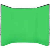 Manfrotto MLBG4301KG FX Portable Background Kit - Chroma-Key Green, 13.1 x 9.5'