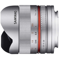 Samyang 8mm f/2.8 Fisheye UMC II Lens for Fujifilm X - Silver