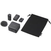 Sony ECM-W3S Wireless Microphone Kit with Charging Case (Single Mic)