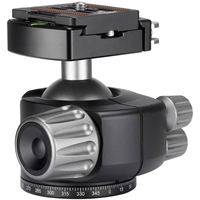 Leofoto LH-40LR 40mm Low Profile Ball Head with LR-50 Quick Release Lever Clamp and NP-50 Plate