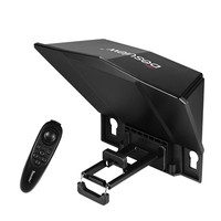 Desview T2 Broadcast Teleprompter compatible with smartphone, tablet for Mirrorless and DSLR shooting
