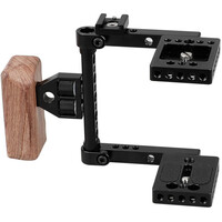 CAMVATE Cage Kit with Wooden Left Handle for Blackmagic Pocket Cinema Cameras
