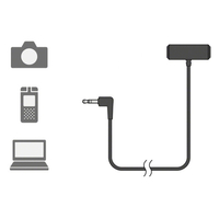 Sony ECM-LV1 Compact Stereo Lavalier Microphone with 3.5mm TRS Connector