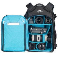 Summit Creative Tenzing 35L Large Zip Top Camera Backpack - Black