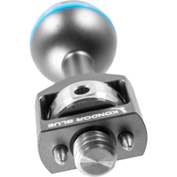 Kondor Blue 3/8 inch Ball Head with Locating Pins for Magic Arms - Space Grey