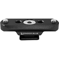 Kondor Blue NATO Rail to Hot Shoe Adapter for Remote Trigger Top Handles - Black