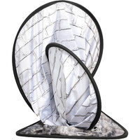Manfrotto LL LB5707 Collapsible Background - Painted White Brick/Gray Brick, 5 x 7'