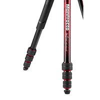 Manfrotto MKBFRTA4RD-BH Befree Advanced Aluminium Travel Tripod Twist Red, Ball Head