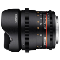 Samyang 16mm T2.6 VDSLR UMC II Cinema Lens for Sony FE