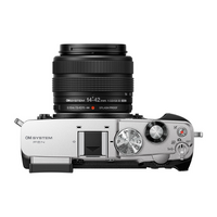 OM SYSTEM PEN Mirrorless Camera with M.Zuiko Digital 14-42mm F3.5-5.6 III Lens Kit - Silver