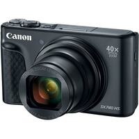 Canon SX740 HS Black Camera Vlogging Kit Includes Microphone + Tripod with Remote