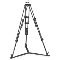 Manfrotto MVK608TWINGC 608 Nitrotech Fluid Video Head and Carbon Fiber Twin Leg Tripod with Ground Spreader