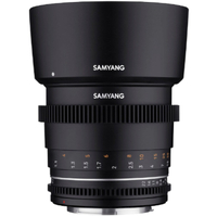 Samyang 85mm T1.5 II VDSLR Cinema Lens for Canon EF