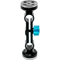 Kondor Blue Quick Release Rosette Hand Grip Set of 2 with Dual Rod Clamp - Space Grey
