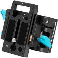 Kondor Blue 15mm LWS Arri/501 Side Loading Baseplate for Red Komodo, BMPCC & Mirrorless - Black
