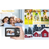 Pulse DC44 Digital Compact Camera w/32GB Card- Red
