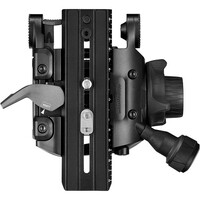 Manfrotto MVK612TWINMA 612 Nitrotech Fluid Video Head and Aluminum Twin Leg Tripod with Middle Spreader
