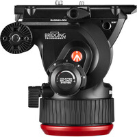 Manfrotto 504X Fluid Video Head & MVTTWINMA Aluminum Tripod with Mid-Level Spreader