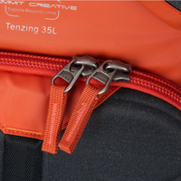 Summit Creative Tenzing 35L Large Zip Top Camera Backpack - Orange