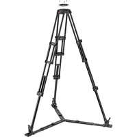Manfrotto MVK608TWINGA 608 Nitrotech Fluid Video Head and Aluminium Twin Leg Tripod with Ground Spreader