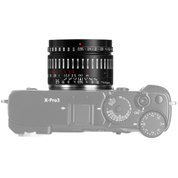 TTArtisan 35mm f/0.95 Lens for Fujifilm X Mount- Black with Silver