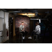 Manfrotto LL LB5706 Collapsible Background - Red Brick/Distressed White Brick, 5 x 7'