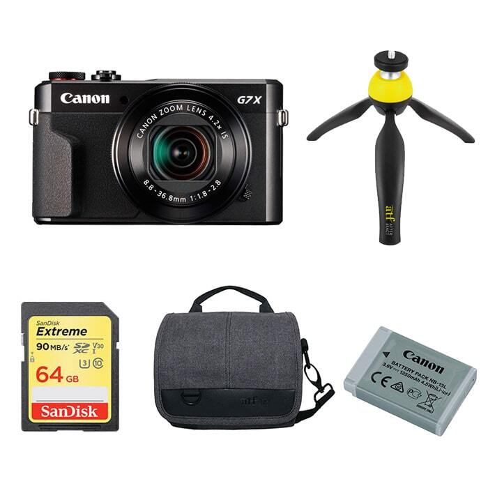 Canon PowerShot G7X Mark II Starter Kit Digital Camera Warehouse