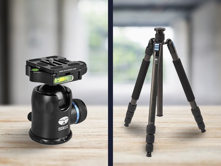 Sirui W-2204 Carbon Fibre Waterproof Tripod + K-30x Ballhead