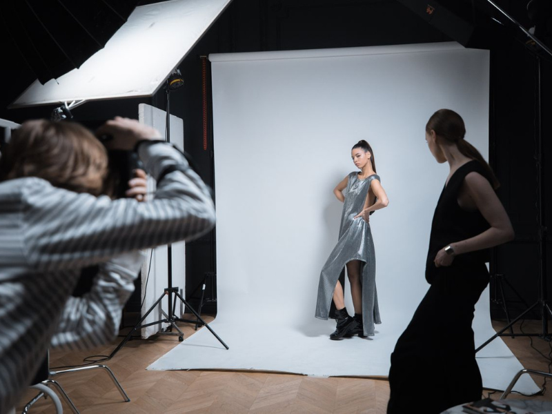 Portrait photography camera setup