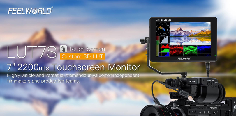 FeelWorld LUT7S 7inch 3D LUT 4K HDMI and SDI Monitor - Image1