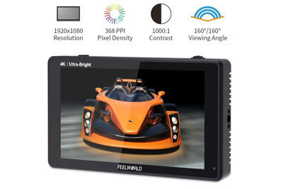 FeelWorld LUT6S 6inch 4K HDMI/3G-SDI Touchscreen Monitor  - Image2