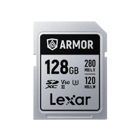 Lexar Pro 128GB ARMOR SILVER PRO SDXC Card 280Mbs UHSII