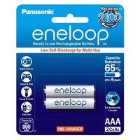 Eneloop AAA  2 pk  Rechargeable Batteries