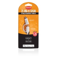 Hahnel Lightning + Micro USB 2 IN 1 Cable
