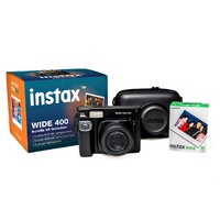 Fujifilm Instax Wide 400 Bundle with Case and 20-Shot Film - Black