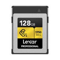 Lexar Pro 128GB CFexpress TYPE B GOLD Series Memory Card 1750MB/s