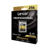 Lexar Professional GOLD CFExpress 4.0 Type B 256GB Memory Card