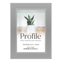 Profile Metal Eternal Silver 2.5x3.5" Photo Frame