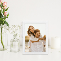 Profile Metal Eternal White 5x7" Photo Frame