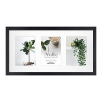 Profile Deluxe Black 25x50 cm Photo Frame - 3x 13x18cm Photos