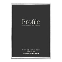 Profile Silver Brass Photo Frame - 5x7"