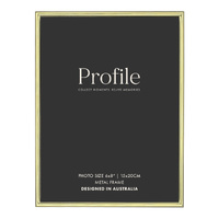 Profile Habitat Brass Photo Frame - 6x8"