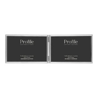 Profile Habitat Silver Photo Frame - 2x 4x6"