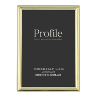 Profile Habitat Brass Photo Frame - 2x 2.5x3.5"