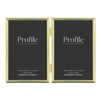 Profile Habitat Brass Photo Frame - 2x 4x6"
