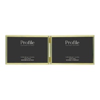 Profile Habitat Brass Photo Frame - 2x 4x6"