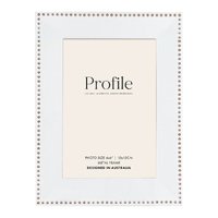 Profile Noble White Gold 4x6" Photo Frame