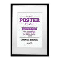 Profile Poster 20x24" Frame for 16x20" Photo - Black