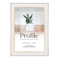 Profile Eternal White & Rose Gold Metal Photo Frame - 4x6"